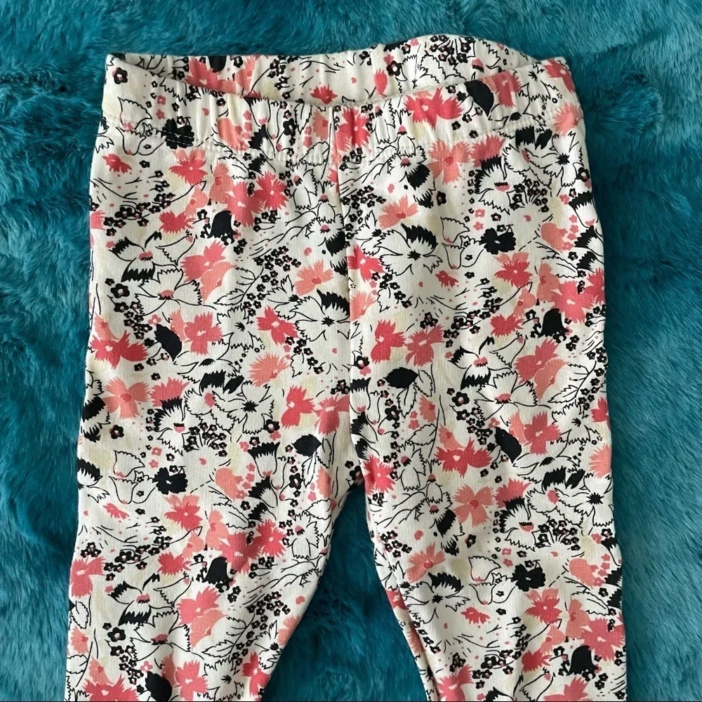 Baby Gap Toddler Girl Floral Print Pants Size 18-24 Months